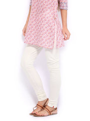 W Women Off-White Churidar Leggings