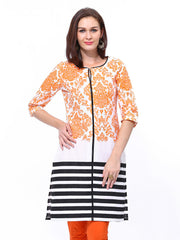 W Women White Printed Kurta