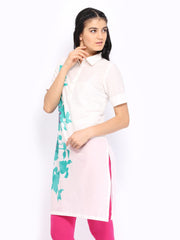 W Women White Printed Kurta