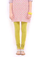 W Women Mustard Yellow Churidar Leggings