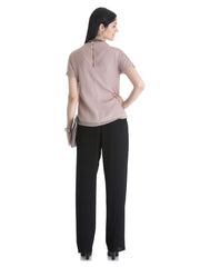 Wendell Rodricks for Stylista Women Dusty Pink Frosted Blush Top