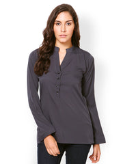 Westhreads Women Charcoal Grey Top
