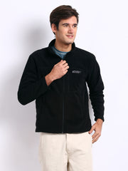 Wildcraft Unisex Black Fleece Jacket