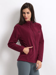 Wildcraft Unisex Red Fleece Jacket