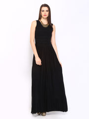 Wills Lifestyle Black Maxi Dress