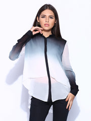 Wills Signature by Rohit Gandhi &amp; Rahul Khanna Women Black &amp; White Top