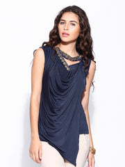 Wills Signature by Ranna Gill Women Navy Top