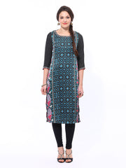 Wishful by W Women Blue Printed Kurta