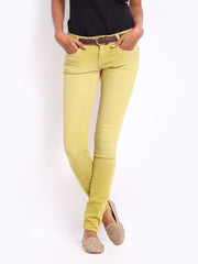 Wrangler Women Yellow Cathy Ultra Skinny Fit Jeggings