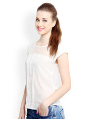 XnY Women Cream-Coloured Top