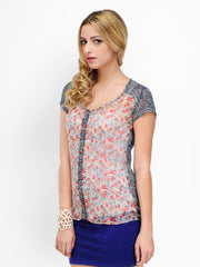 Yepme Women Multicoloured Floral Print Top