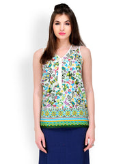 Yepme Women Green Printed Top