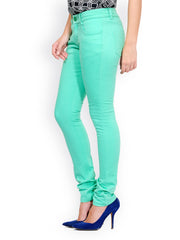 Yepme Women Green Slim Fit Trousers