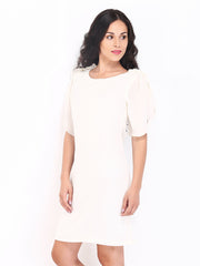 Zink Off-White Shift Dress